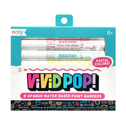Carioci cu vopsea Vivid Pop! - set de 8, pastel - Ooly - Publisol.ro
