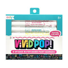 Carioci cu vopsea Vivid Pop! - set de 8, pastel - Ooly - Publisol.ro