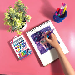 Carioci duble Color Layers - set de 8 - Ooly