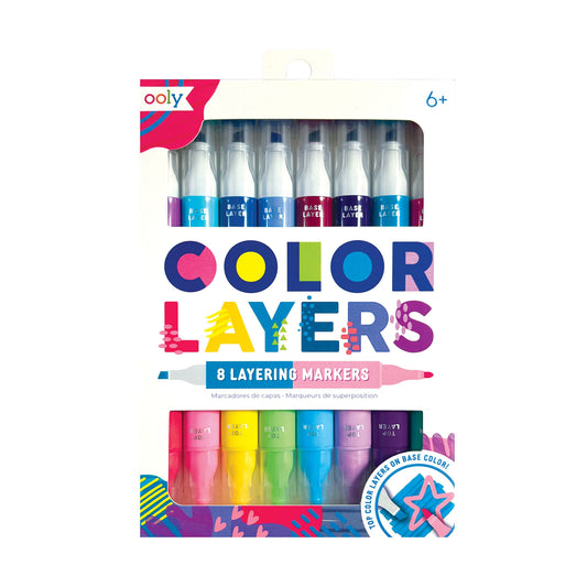 Carioci duble Color Layers - set de 8 - Ooly