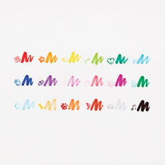 Carioci lavabile duble cu stampile Stampables- Set de 18 - Ooly