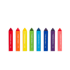 Carioci lavabile cu varf triunghiular, Mighty Mega, set 8 culori - Ooly - Publisol.ro