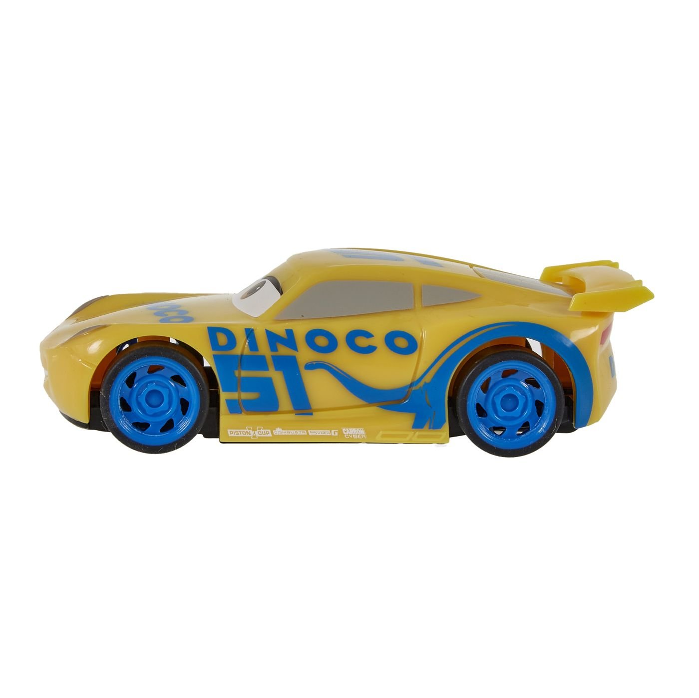 Cars masinuta cu sistem pullback Dinoco Cruz Ramirez scara 1:43 - Publisol.ro