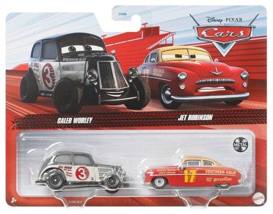 Cars3 set 2 masinute metalice caleb worley si jet robinson, Mattel - Publisol.ro