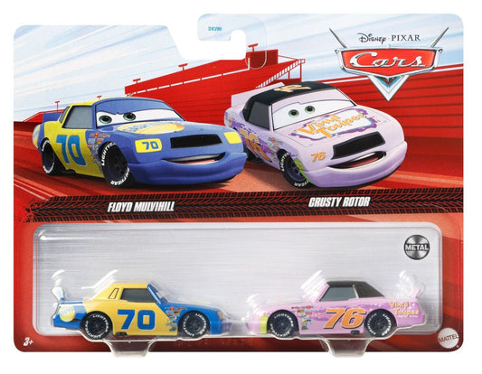 Cars3 set 2 masinute metalice floyd mulvihill si crusty rotor, Mattel - Publisol.ro