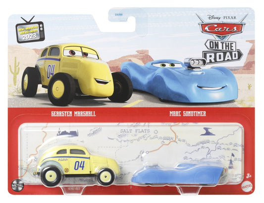 Cars3 set 2 masinute metalice gearsten marshall si marc sondtimer, Mattel - Publisol.ro