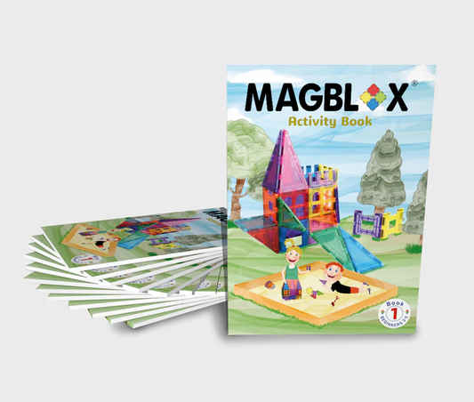 Carte cu activitati pentru seturile magnetice de constructie - Magblox - Publisol.ro
