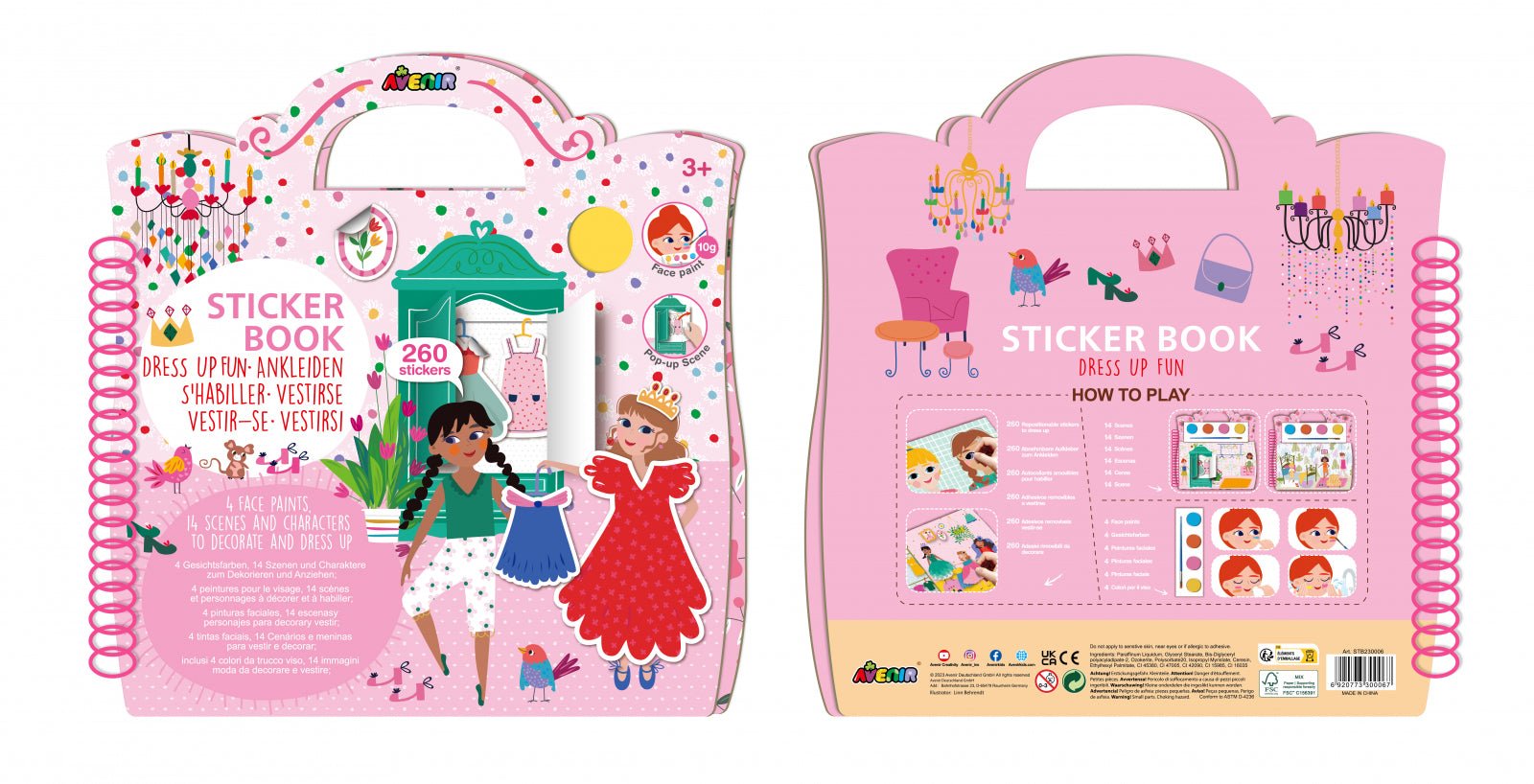 Carte cu activitati si abtibilduri repozitionabile - Moda si Design - Avenir - Publisol.ro