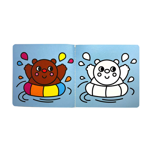 Carte de colorat cu contur reliefat - Our Vacation - Ooly