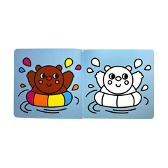 Carte de colorat cu contur reliefat - Our Vacation - Ooly