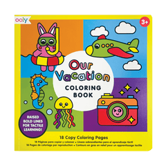 Carte de colorat cu contur reliefat - Our Vacation - Ooly - Publisol.ro