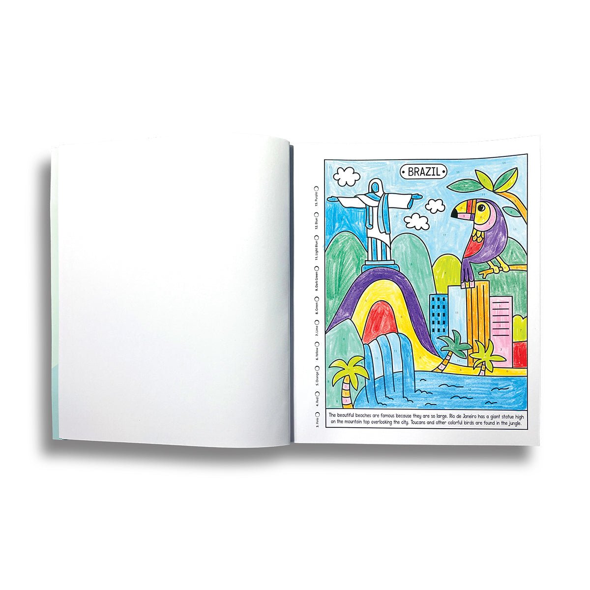 Carte de colorat pe numere - Lumea minunata - Ooly - Publisol.ro