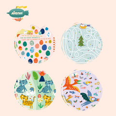 Carte de pictat cu apa, stickere si jocuri, portabila - Unicorni - Avenir