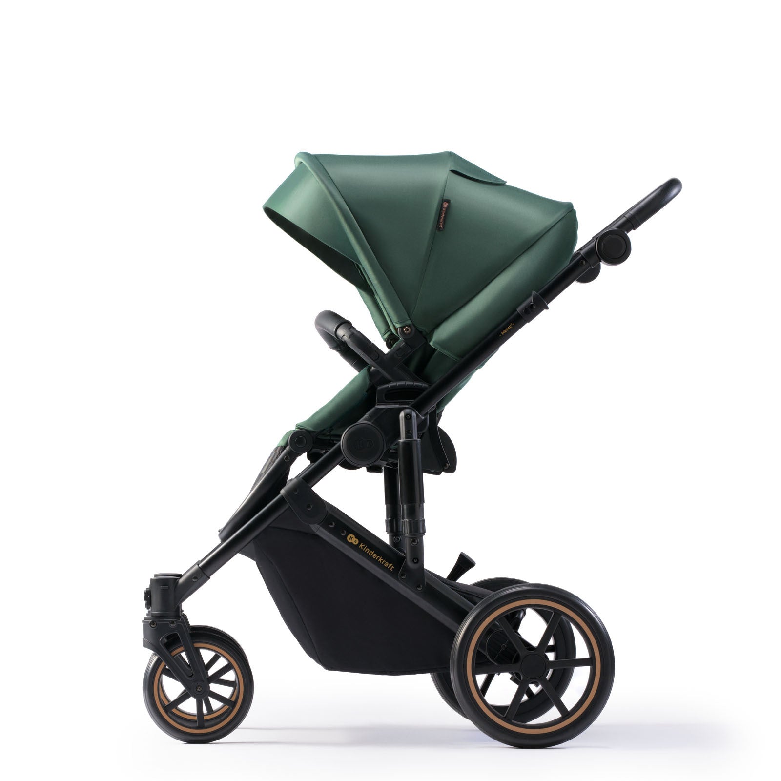 Carucior 2 in 1 Kinderkraft prime 2, dark green - Publisol.ro