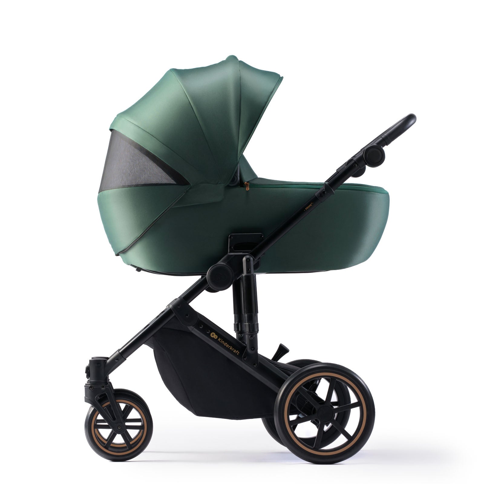 Carucior 2 in 1 Kinderkraft prime 2, dark green - Publisol.ro