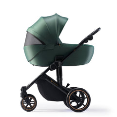 Carucior 2 in 1 Kinderkraft prime 2, dark green - Publisol.ro