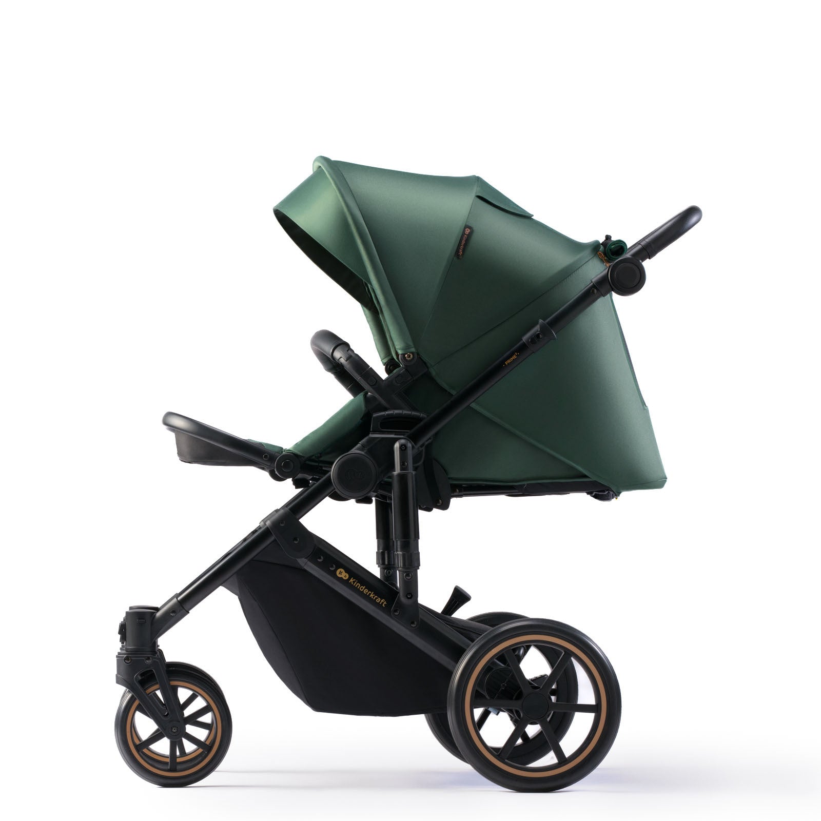 Carucior 2 in 1 Kinderkraft prime 2, dark green - Publisol.ro