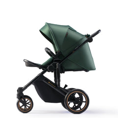 Carucior 2 in 1 Kinderkraft prime 2, dark green - Publisol.ro