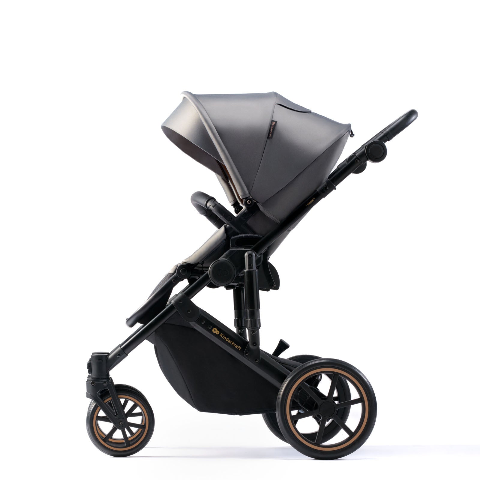 Carucior 2 in 1 Kinderkraft prime 2, shadow grey - Publisol.ro