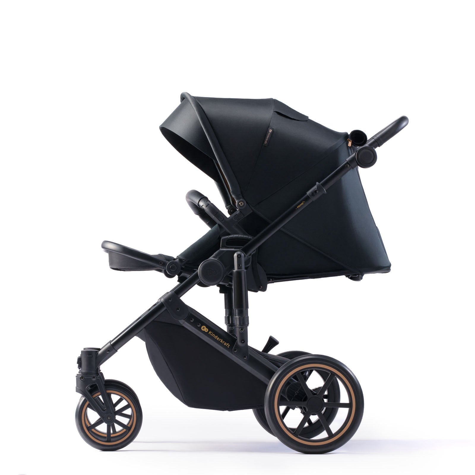 Carucior 2 in 1 Kinderkraft prime 2, venezian black - Publisol.ro