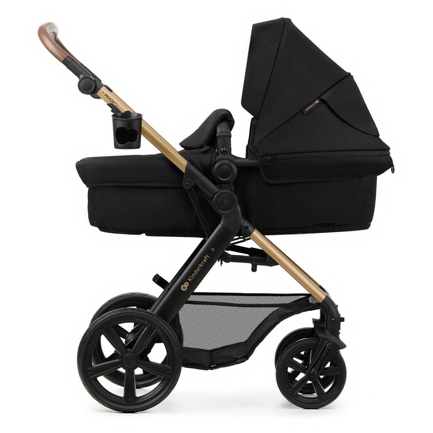 Carucior 3 in 1 Kinderkraft moov 2, negru pur - Publisol.ro