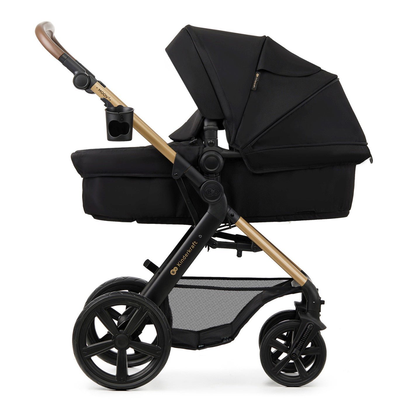 Carucior 3 in 1 Kinderkraft moov 2, negru pur - Publisol.ro