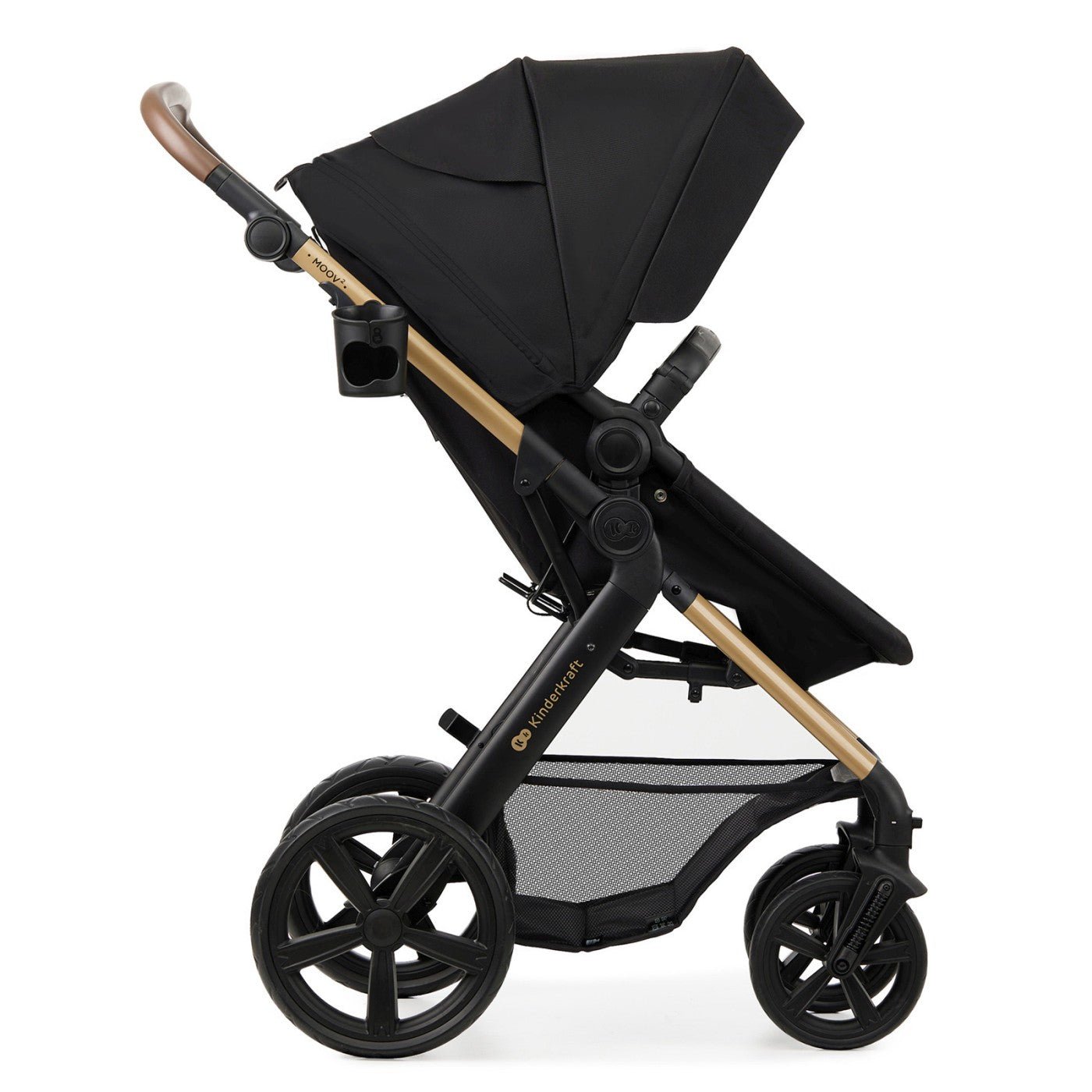Carucior 3 in 1 Kinderkraft moov 2, negru pur - Publisol.ro