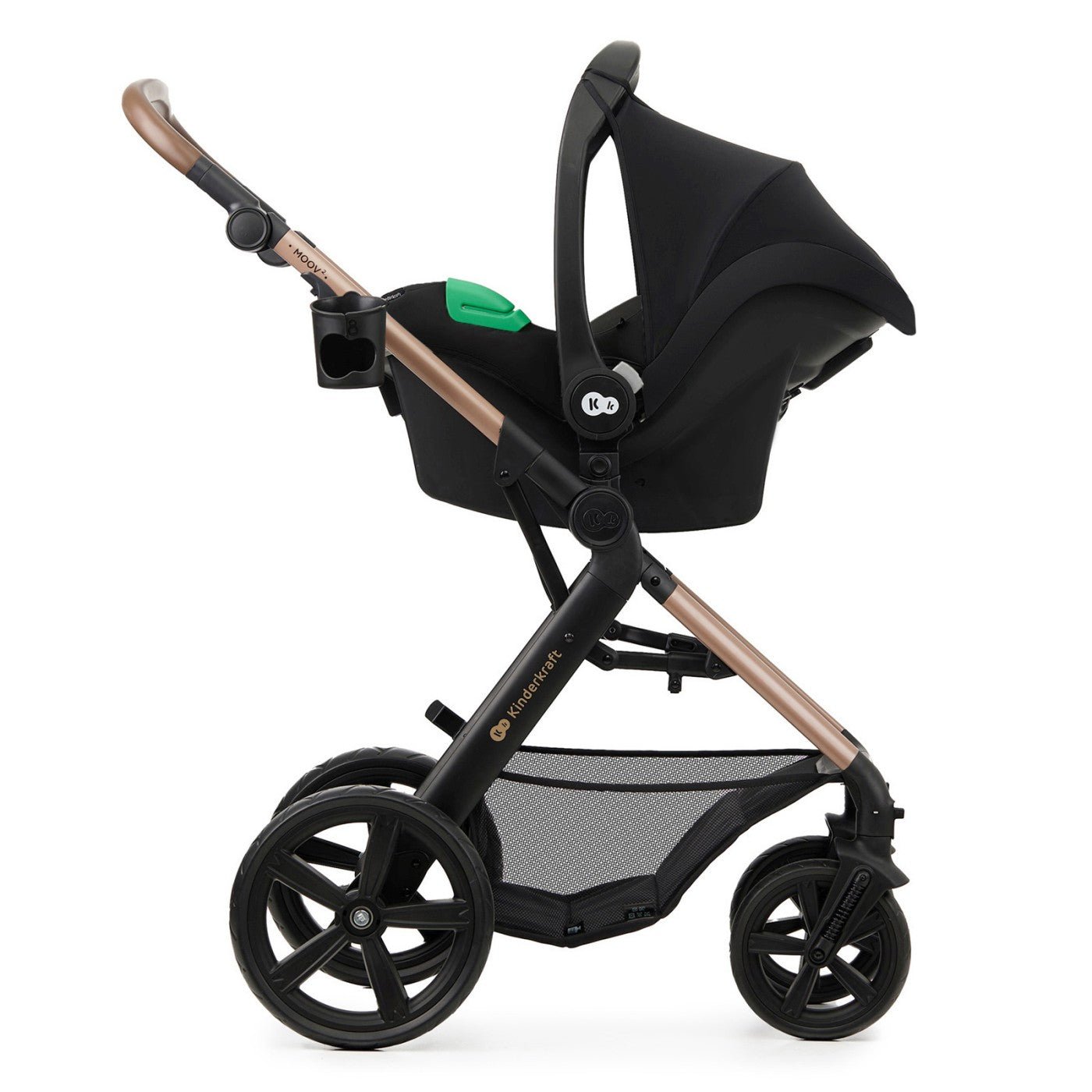 Carucior 3 in 1 Kinderkraft moov 2, sand beige - Publisol.ro