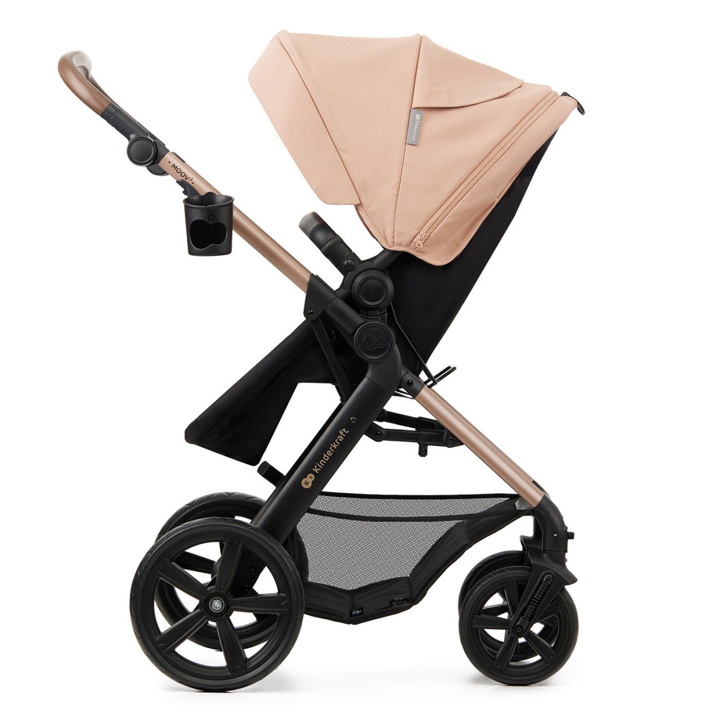 Carucior 3 in 1 Kinderkraft moov 2, sand beige - Publisol.ro