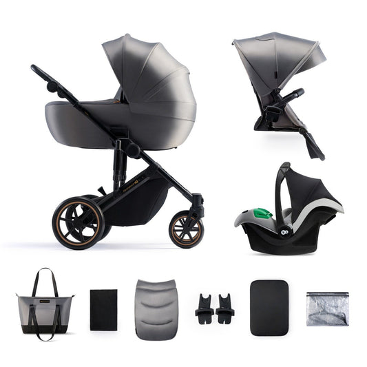 Carucior 3 in 1 Kinderkraft prime 2 3in1 mink pro grey - Publisol.ro