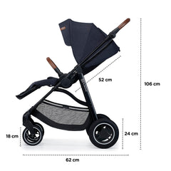 Carucior Kinderkraft all road, imperial blue - Publisol.ro