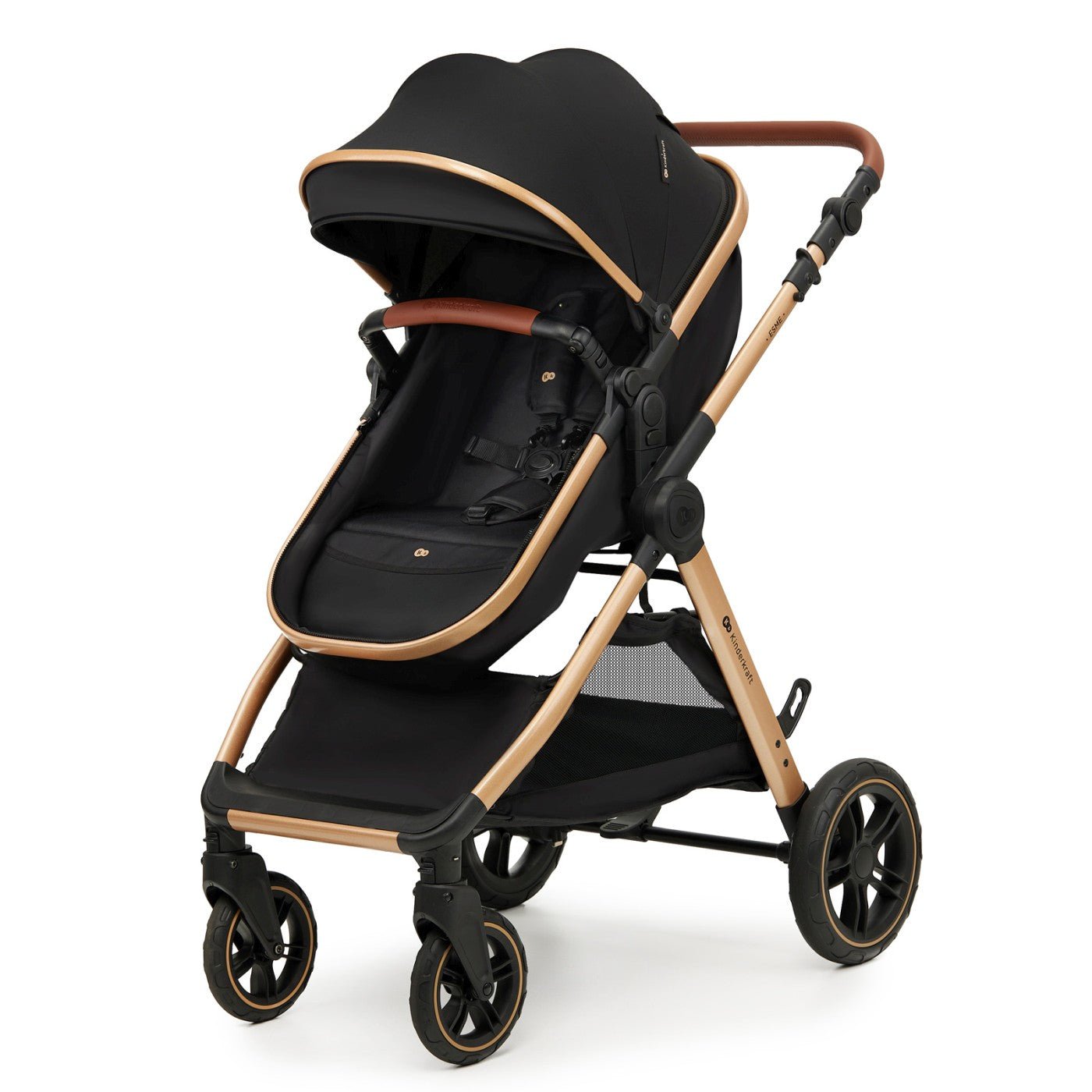 Carucior Kinderkraft esme, 3 in 1, pure black - Publisol.ro