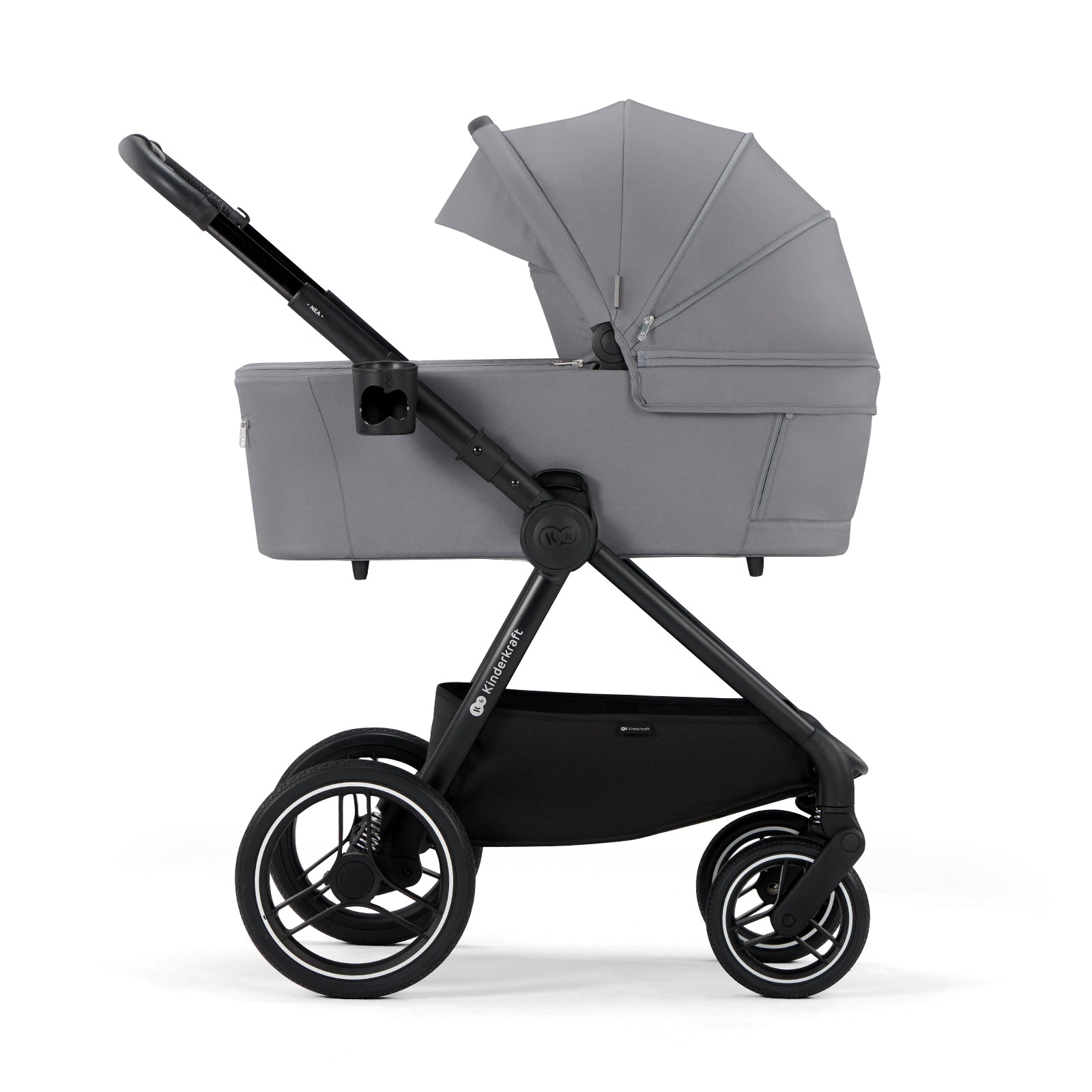 Carucior Kinderkraft nea, 2 in 1, platinum grey - Publisol.ro