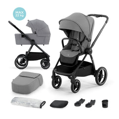 Carucior Kinderkraft nea, 2 in 1, platinum grey - Publisol.ro