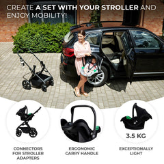 Carucior Kinderkraft newly, 4 in 1, classic black - Publisol.ro