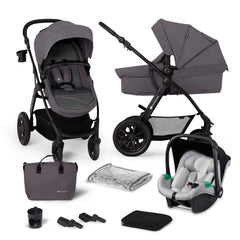 Carucior multifunctional Kinderkraft xmoov, 3 in 1, dark grey - Publisol.ro