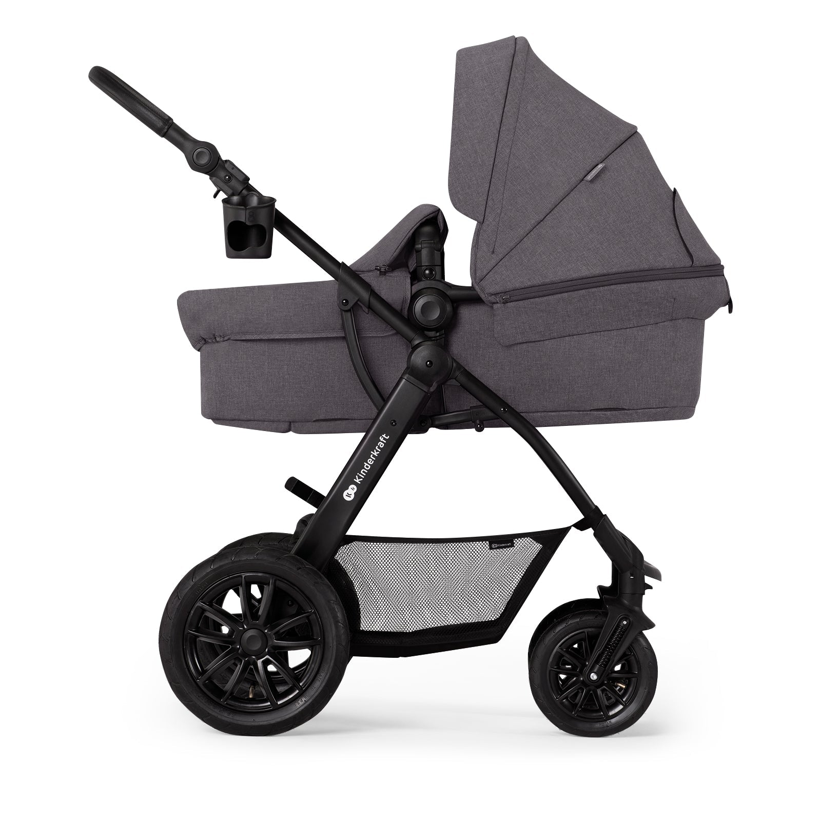 Carucior multifunctional Kinderkraft xmoov, 3 in 1, dark grey - Publisol.ro