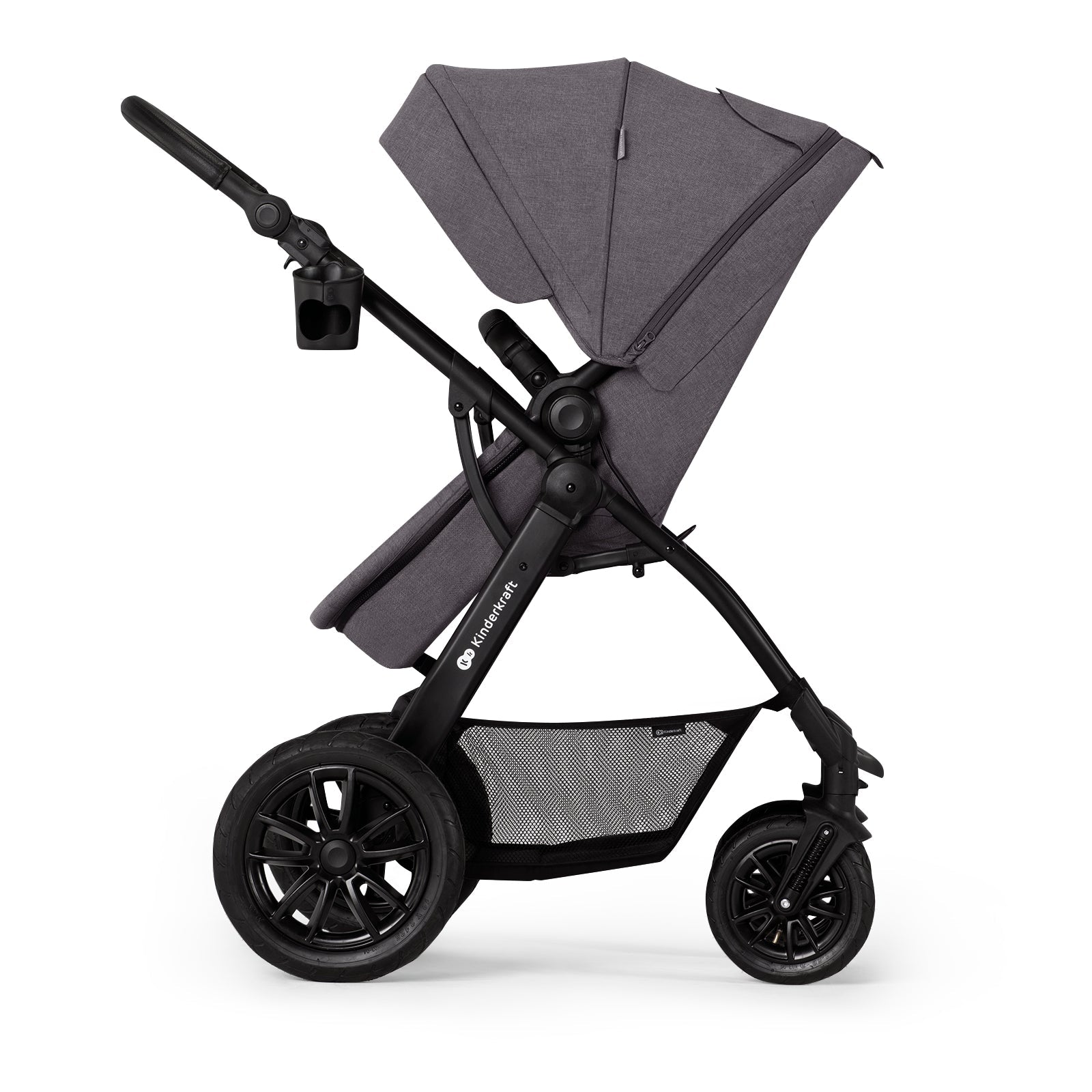 Carucior multifunctional Kinderkraft xmoov, 3 in 1, dark grey - Publisol.ro