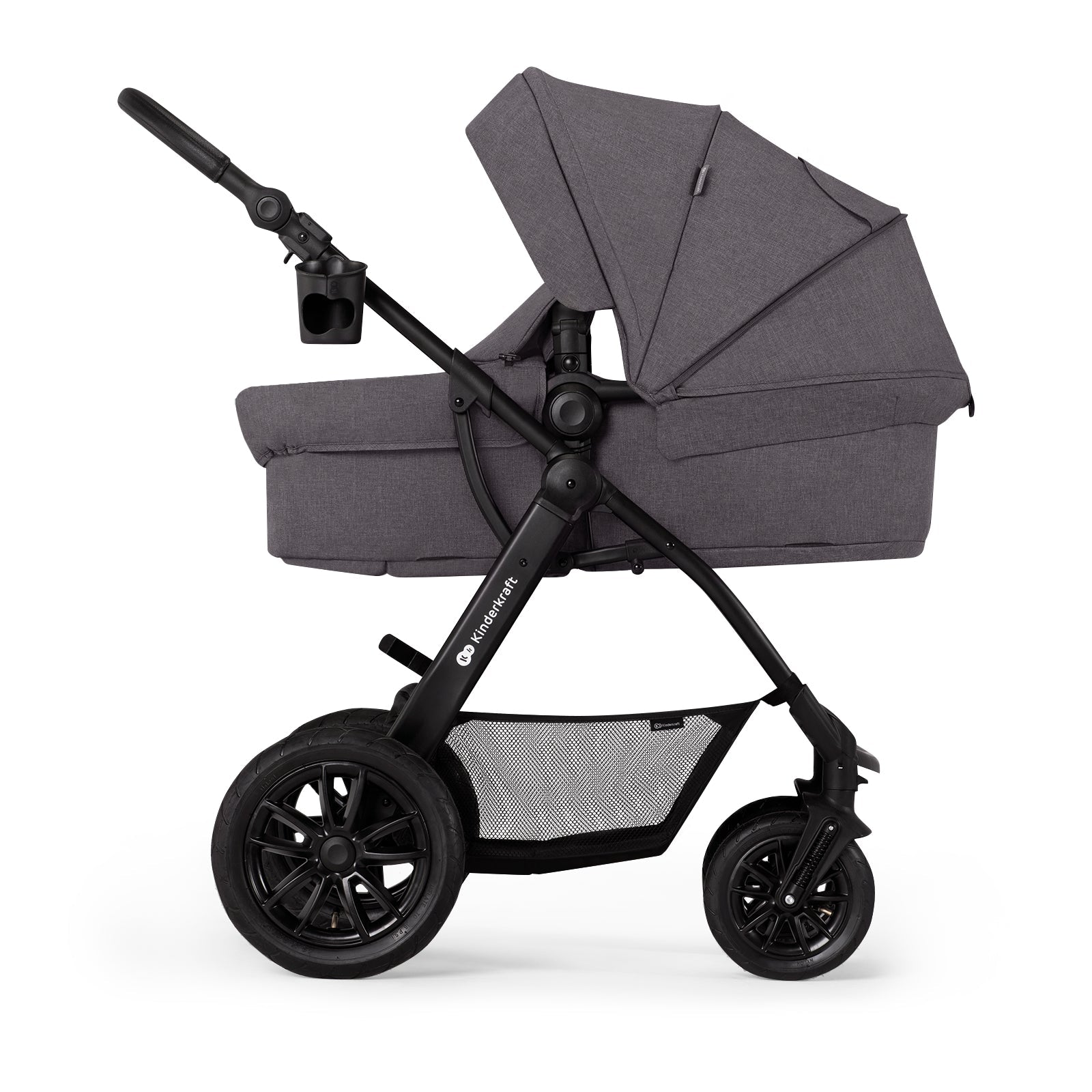Carucior multifunctional Kinderkraft xmoov, 3 in 1, dark grey - Publisol.ro