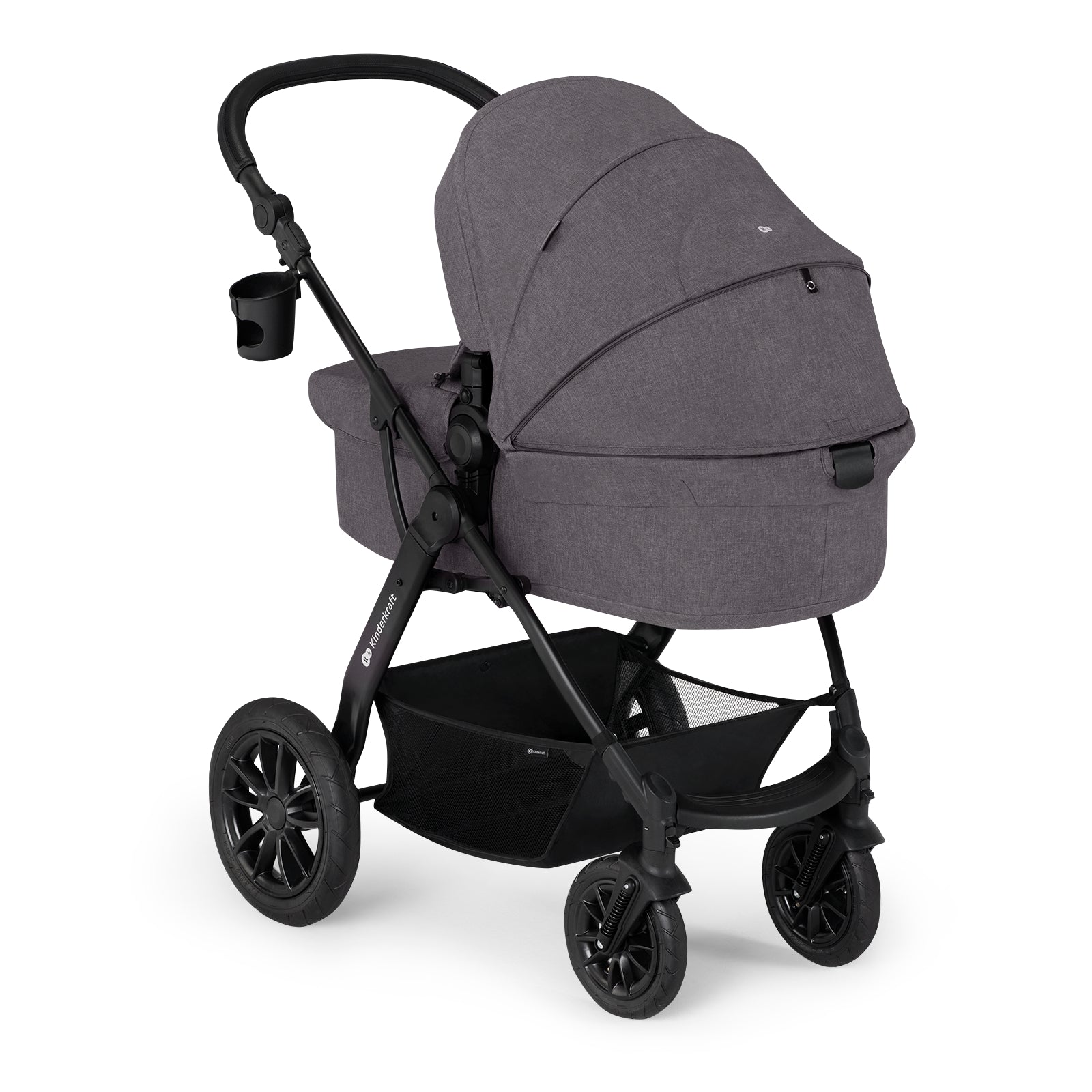 Carucior multifunctional Kinderkraft xmoov, 3 in 1, dark grey - Publisol.ro
