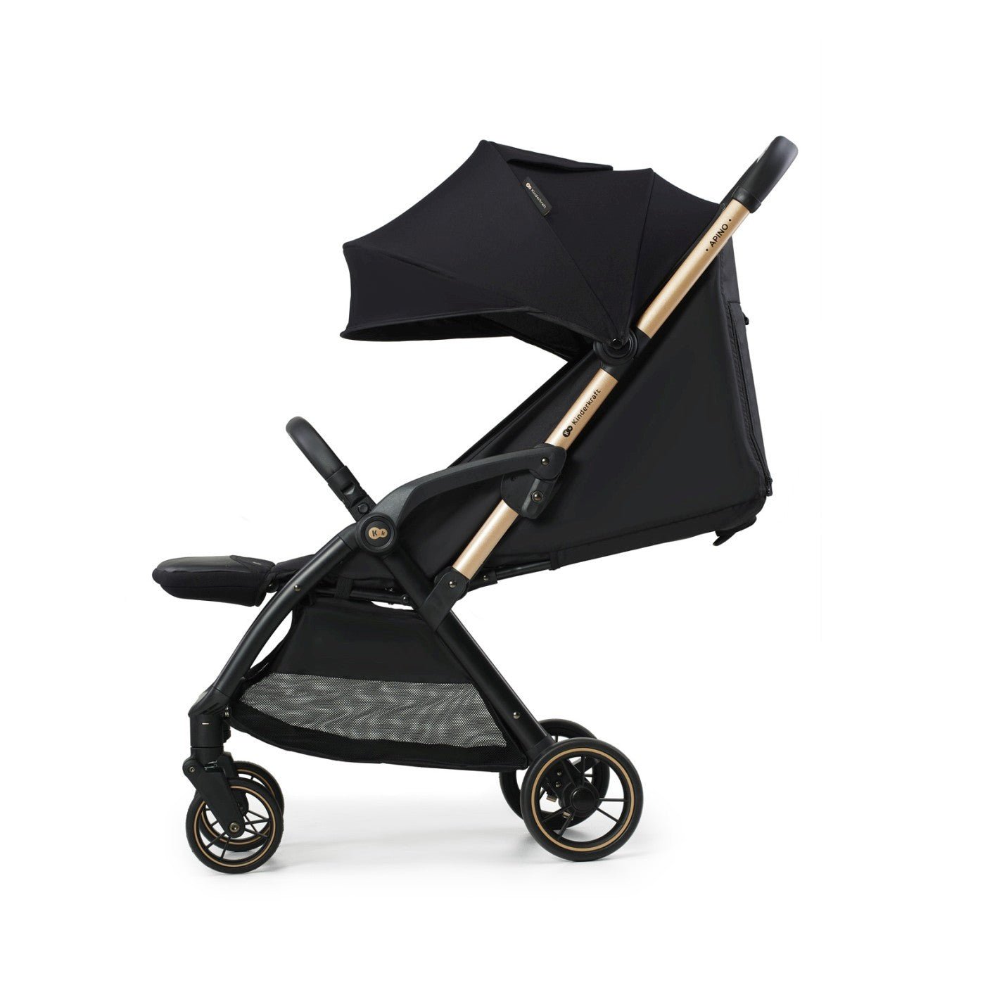 Carucior sport Kinderkraft apino, 0 - 22 kg, raven black - Publisol.ro