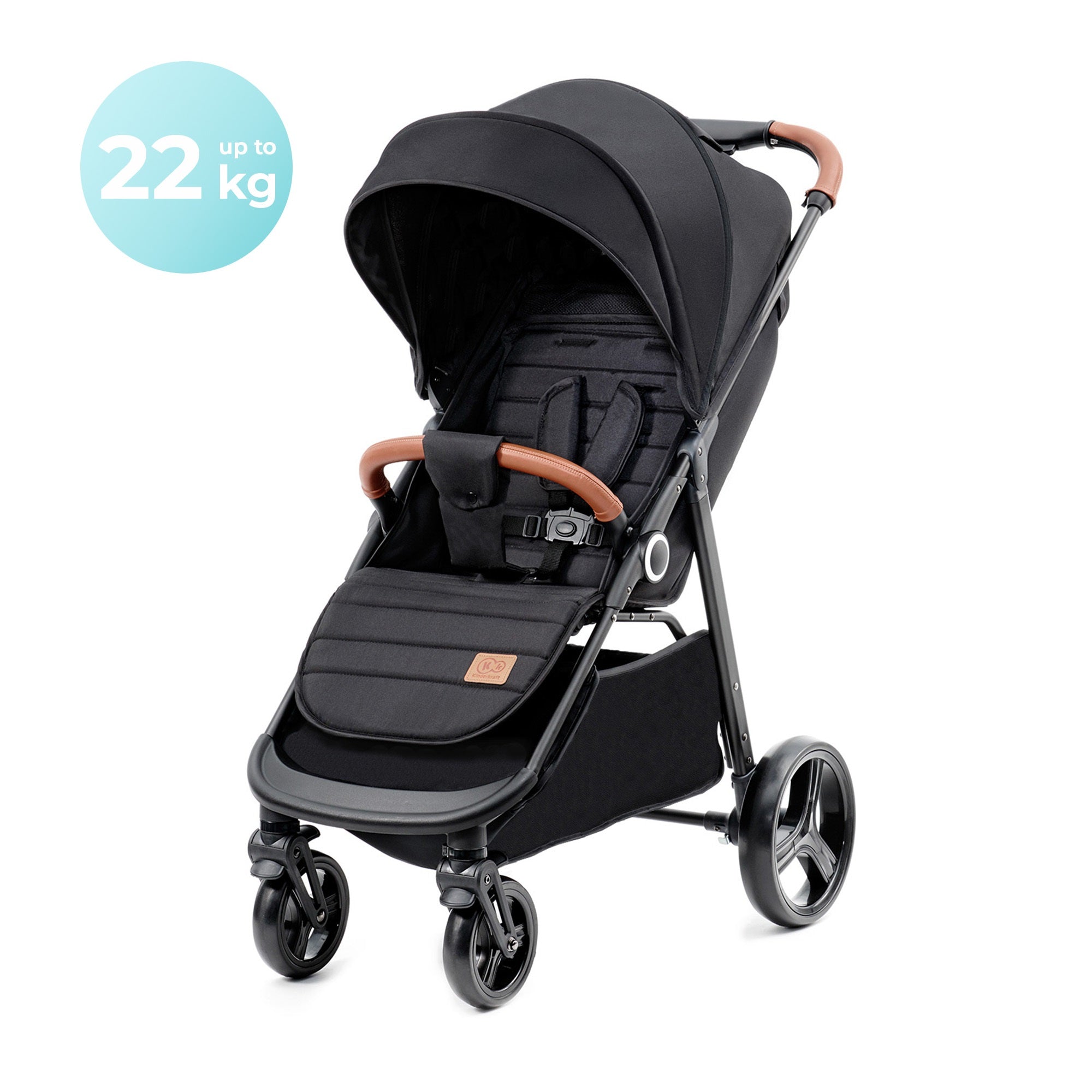 Carucior sport Kinderkraft grande plus, black - Publisol.ro
