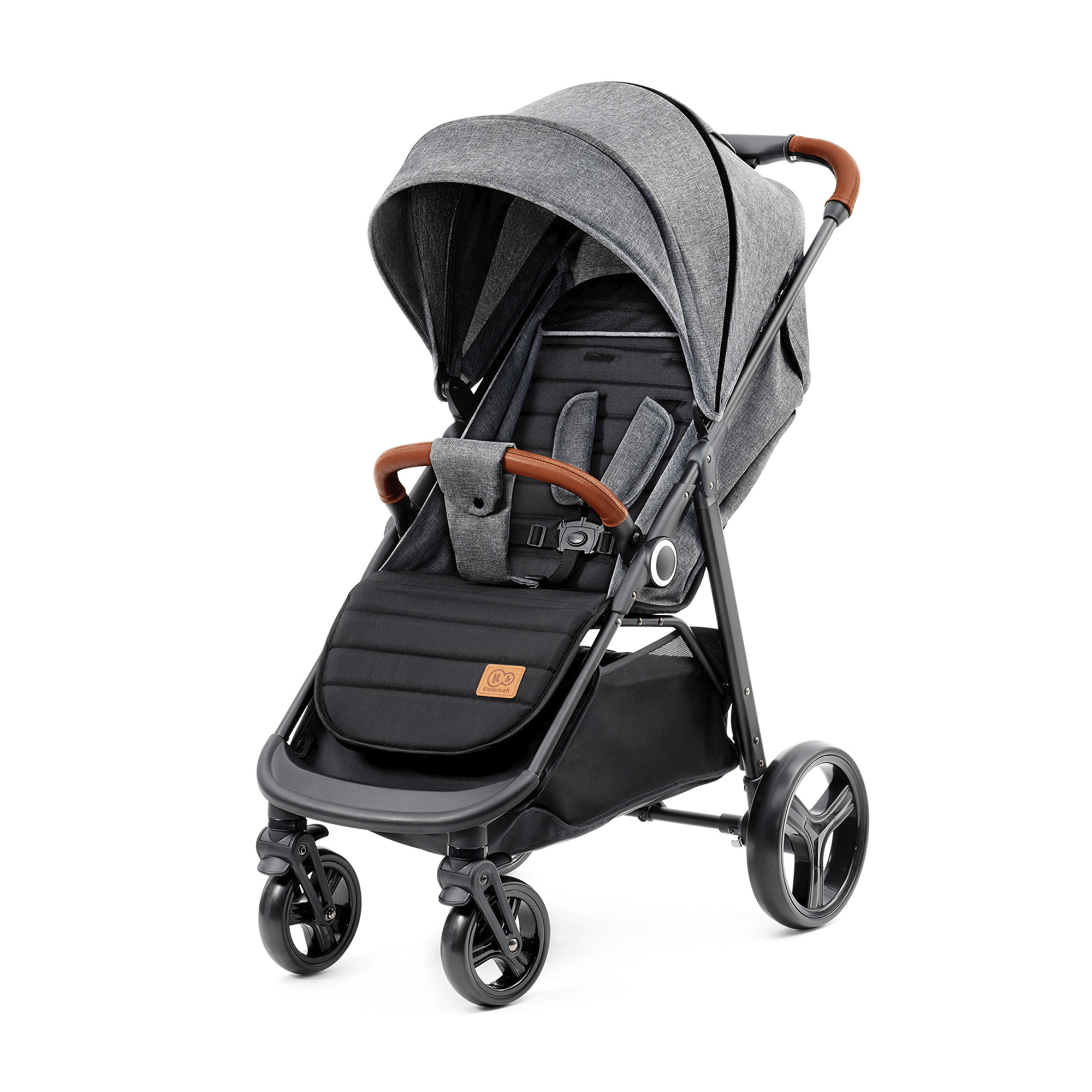 Carucior sport Kinderkraft grande plus, grey - Publisol.ro