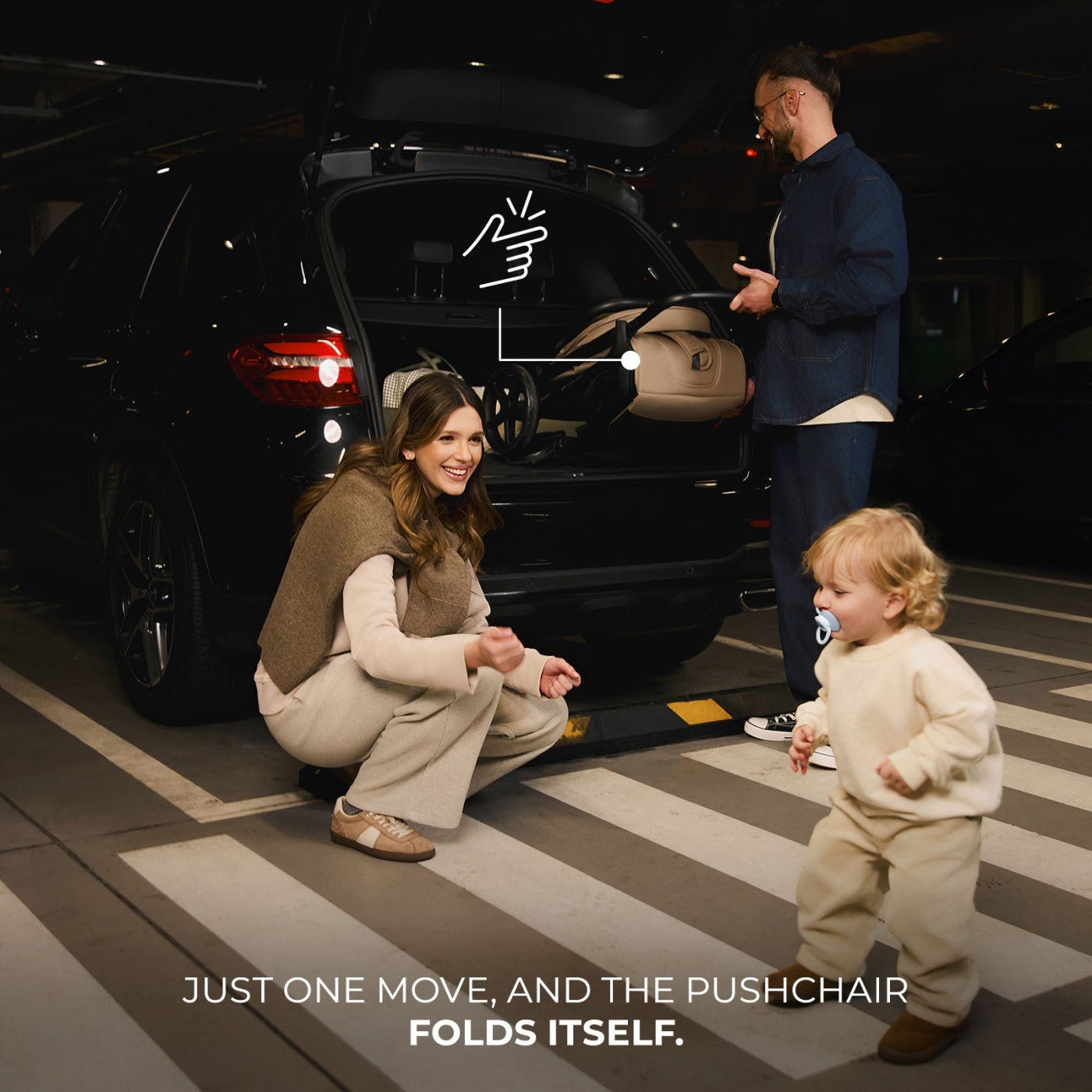 Carucior sport Kinderkraft loom, 0 - 22 kg, linen beige - Publisol.ro