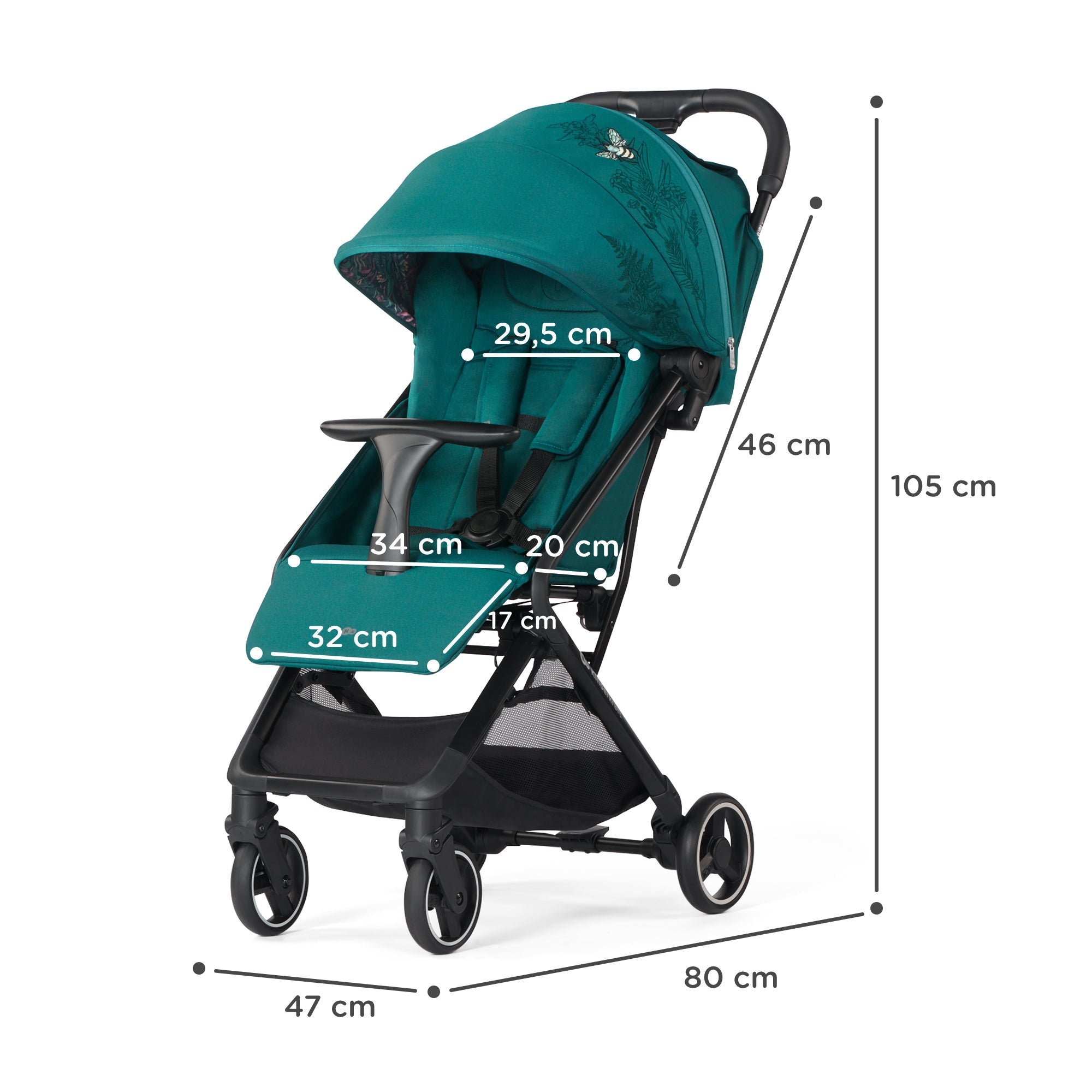 Carucior sport Kinderkraft nubi, nature vibe - Publisol.ro