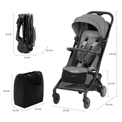 Carucior sport Kinderkraft pilot 2, 0 - 22 kg, platinum grey - Publisol.ro