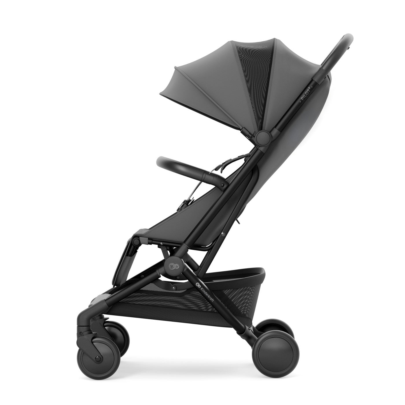 Carucior sport Kinderkraft pilot 2, 0 - 22 kg, platinum grey - Publisol.ro
