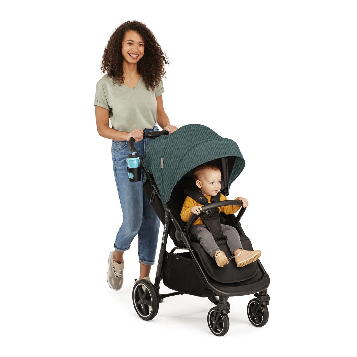 Carucior sport Kinderkraft route, emerald green - Publisol.ro
