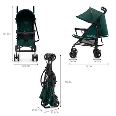 Carucior sport Kinderkraft tik, tip umbrela, green forest - Publisol.ro