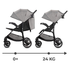 Carucior sport Kinderkraft trig2, grey - Publisol.ro